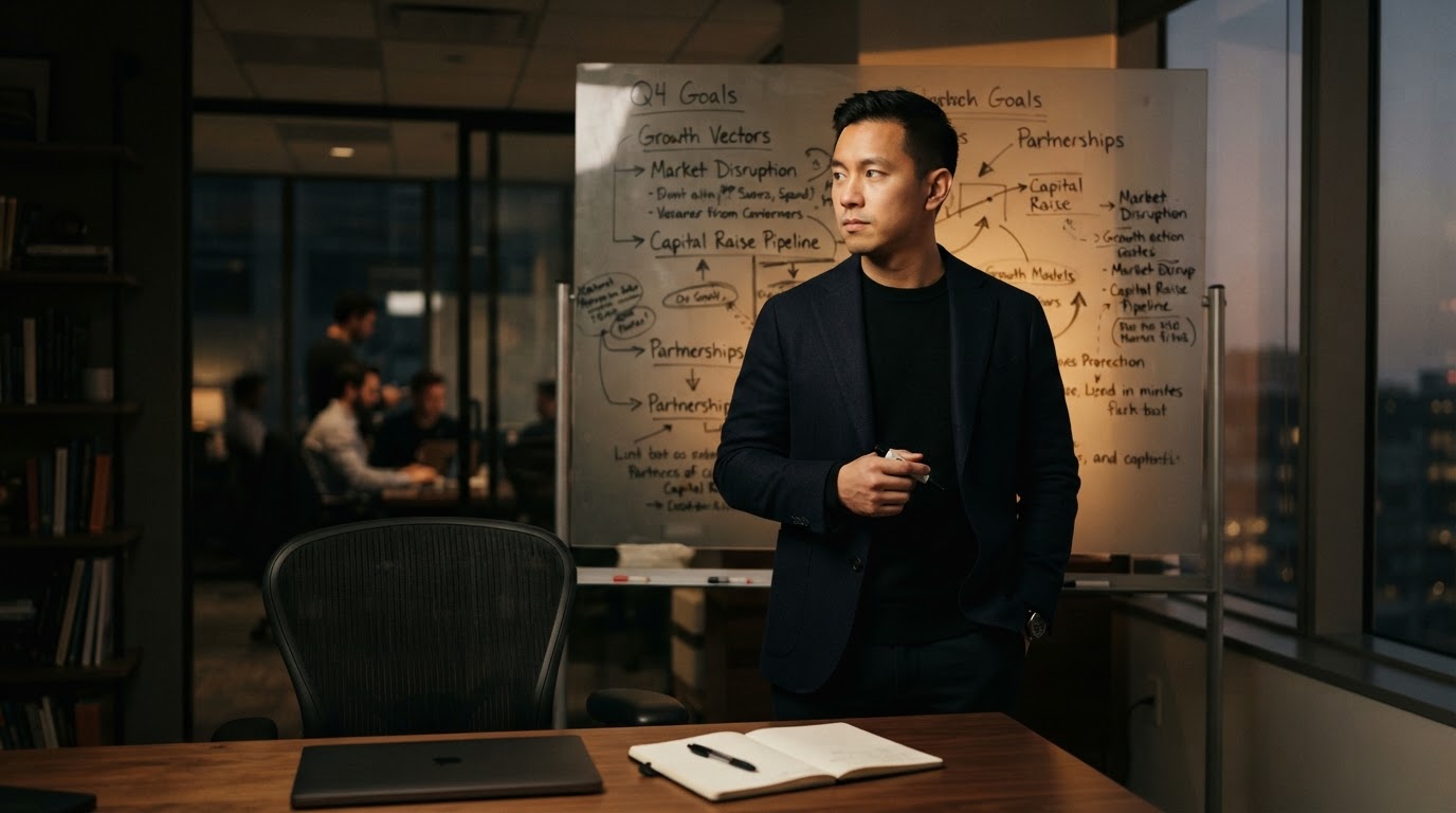 Diverse team collaborating in a modern office, highlighting the interconnectedness of skills for a personal brand for generalists.